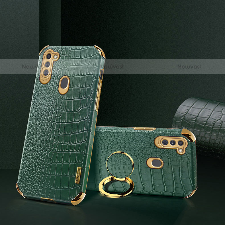 Soft Luxury Leather Snap On Case Cover XD1 for Samsung Galaxy M11