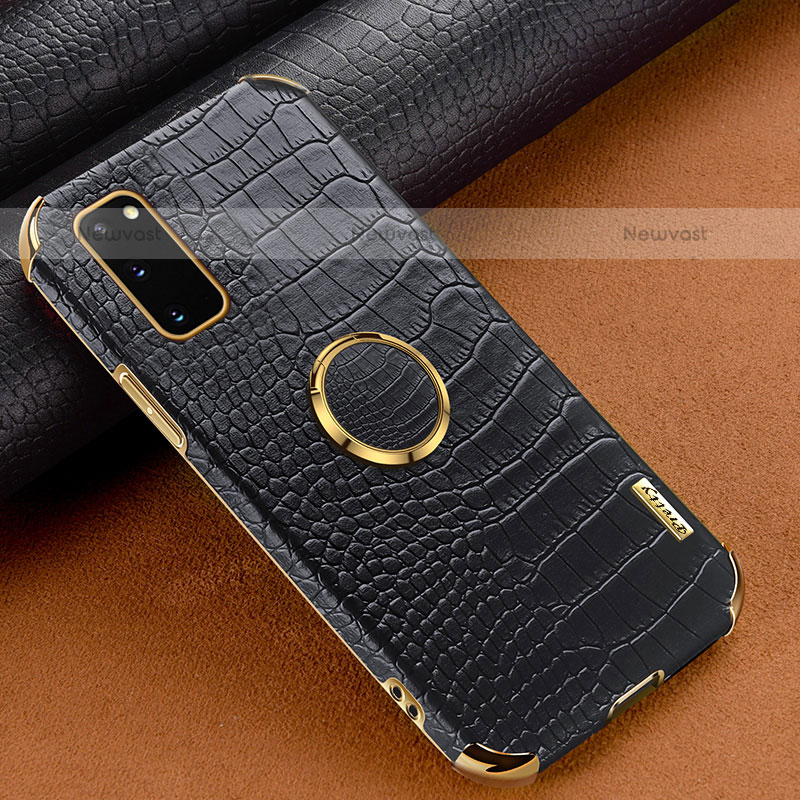 Soft Luxury Leather Snap On Case Cover XD1 for Samsung Galaxy S20 5G Black