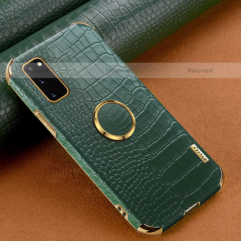 Soft Luxury Leather Snap On Case Cover XD1 for Samsung Galaxy S20 5G Green