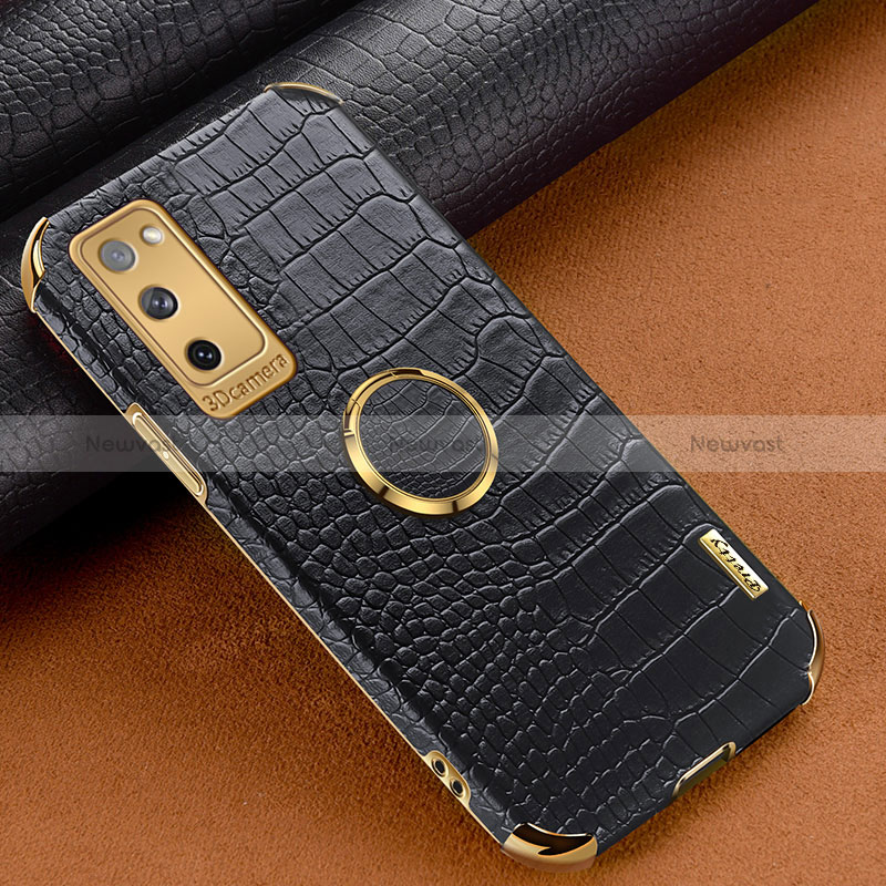 Soft Luxury Leather Snap On Case Cover XD1 for Samsung Galaxy S20 FE (2022) 5G Black