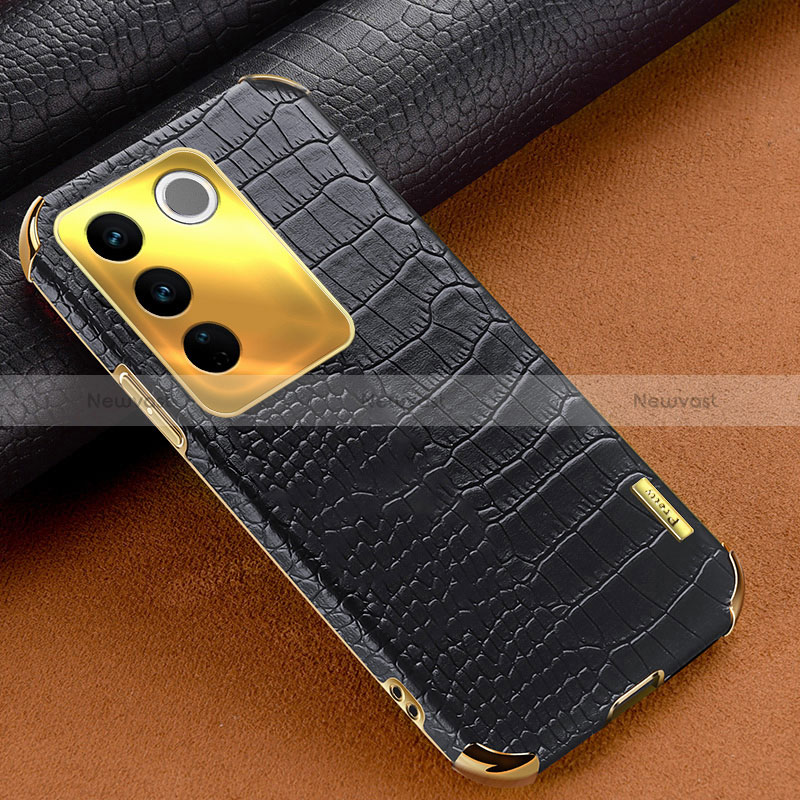Soft Luxury Leather Snap On Case Cover XD1 for Vivo V27 5G