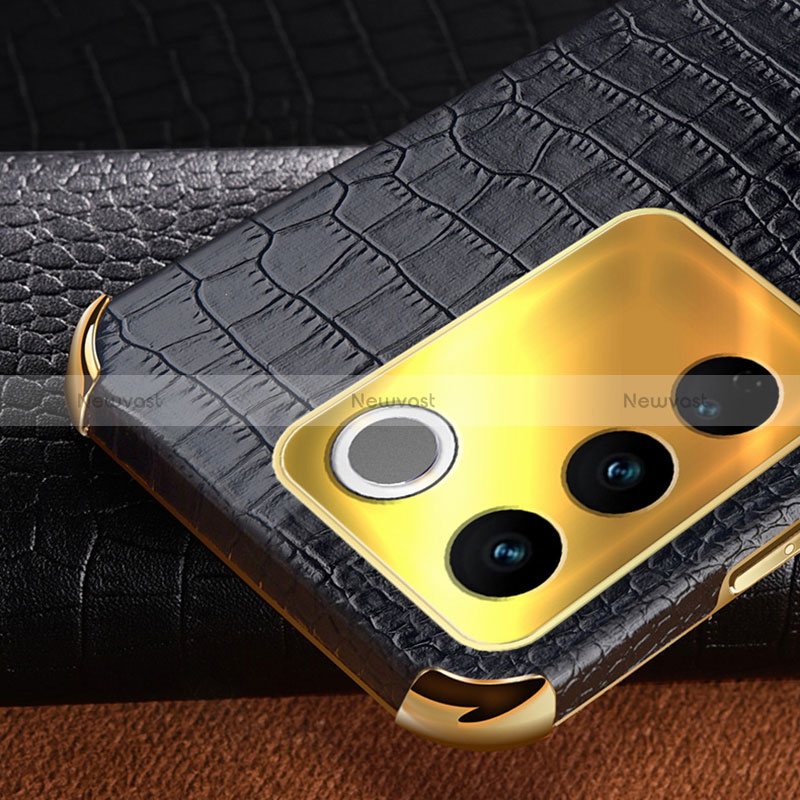 Soft Luxury Leather Snap On Case Cover XD1 for Vivo V27 Pro 5G