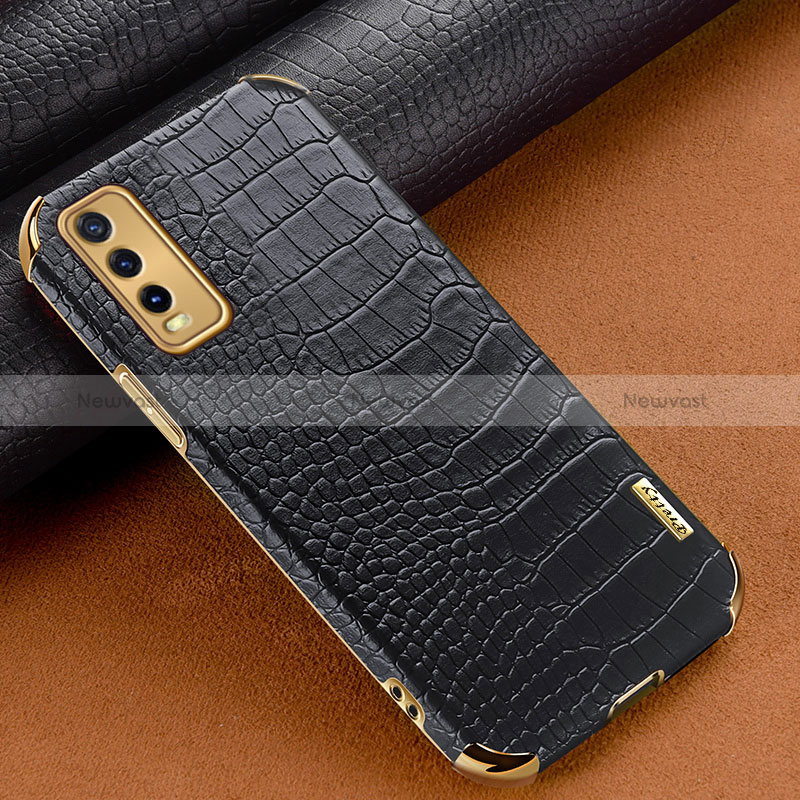Soft Luxury Leather Snap On Case Cover XD1 for Vivo Y12s