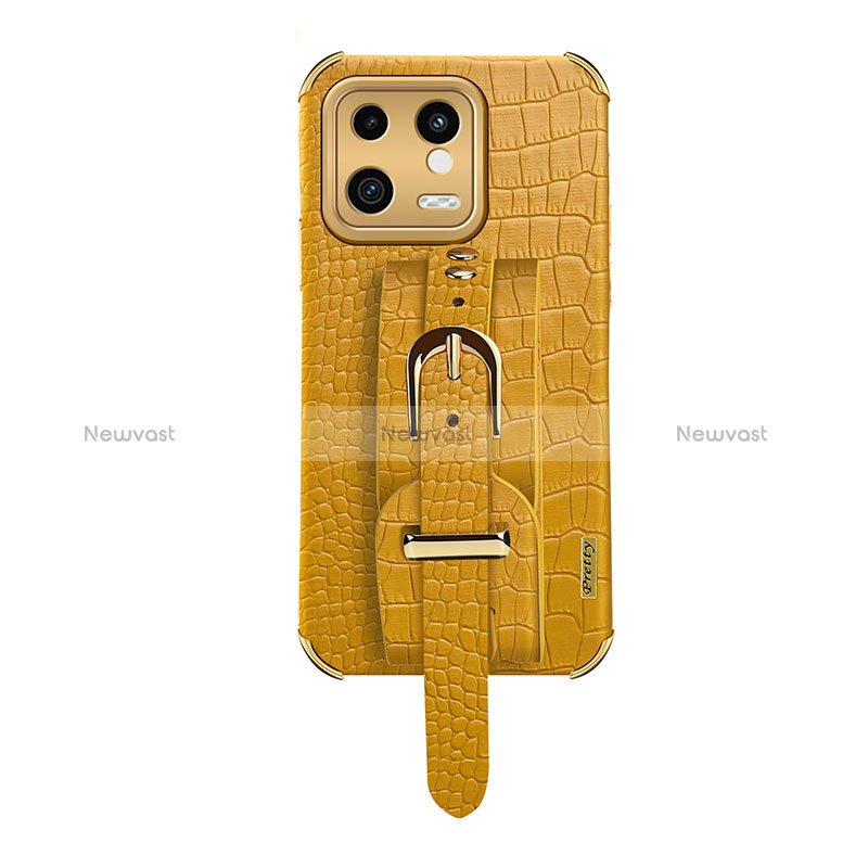 Soft Luxury Leather Snap On Case Cover XD1 for Xiaomi Mi 13 5G Yellow