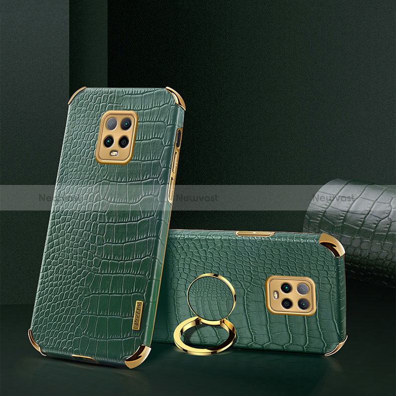 Soft Luxury Leather Snap On Case Cover XD1 for Xiaomi Redmi 10X 5G Green