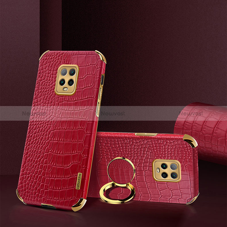 Soft Luxury Leather Snap On Case Cover XD1 for Xiaomi Redmi 10X 5G Red