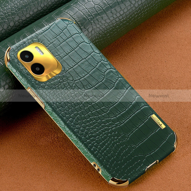 Soft Luxury Leather Snap On Case Cover XD1 for Xiaomi Redmi A1 Green