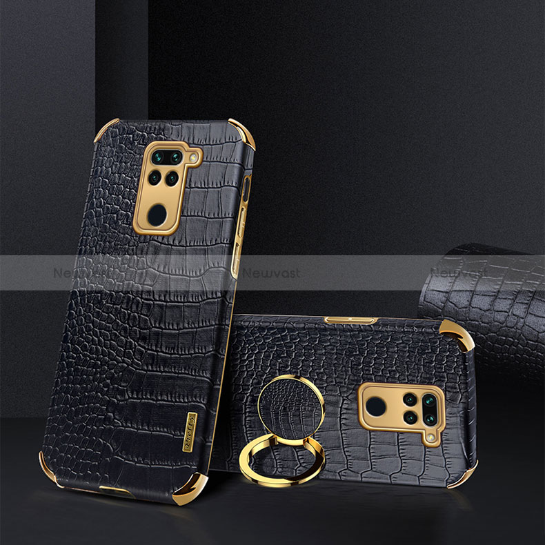 Soft Luxury Leather Snap On Case Cover XD1 for Xiaomi Redmi Note 9 Black