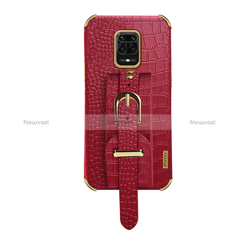 Soft Luxury Leather Snap On Case Cover XD1 for Xiaomi Redmi Note 9 Pro Red