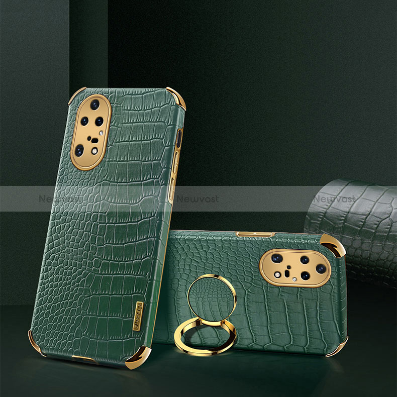 Soft Luxury Leather Snap On Case Cover XD2 for Huawei P50 Pro Green