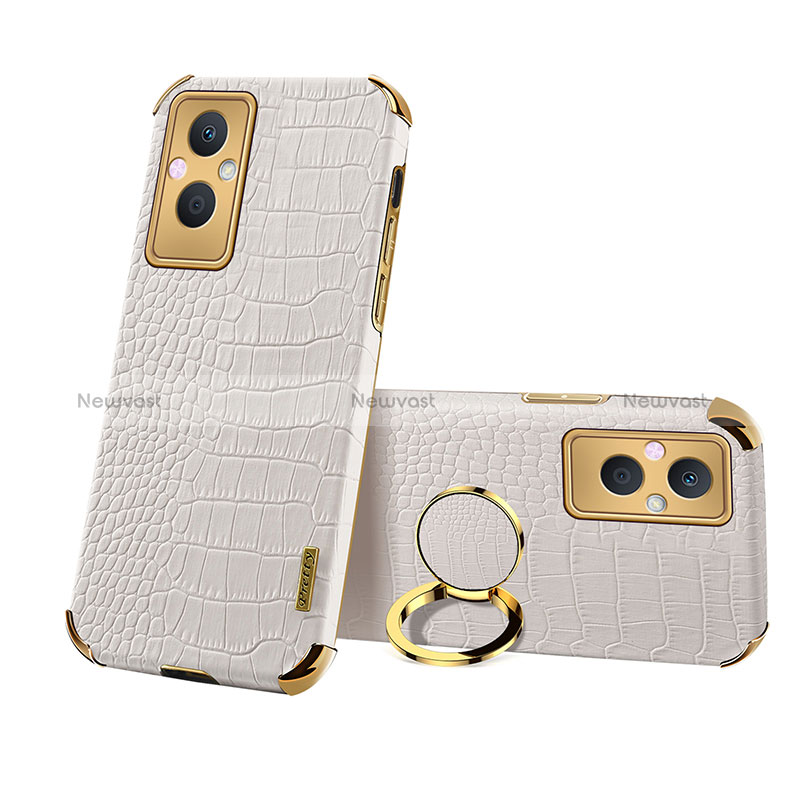 Soft Luxury Leather Snap On Case Cover XD2 for Oppo Reno7 Lite 5G