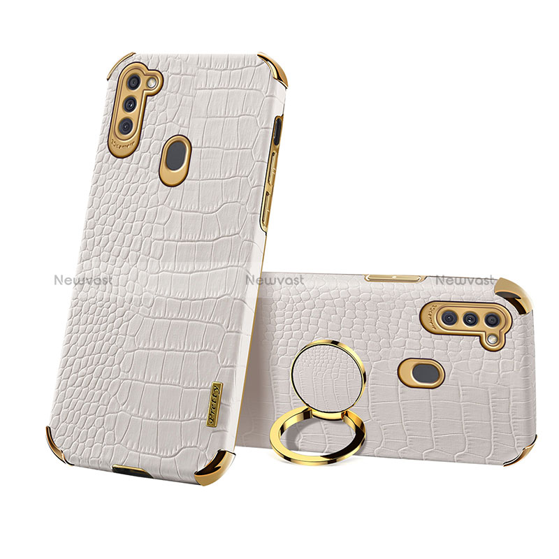 Soft Luxury Leather Snap On Case Cover XD2 for Samsung Galaxy A11
