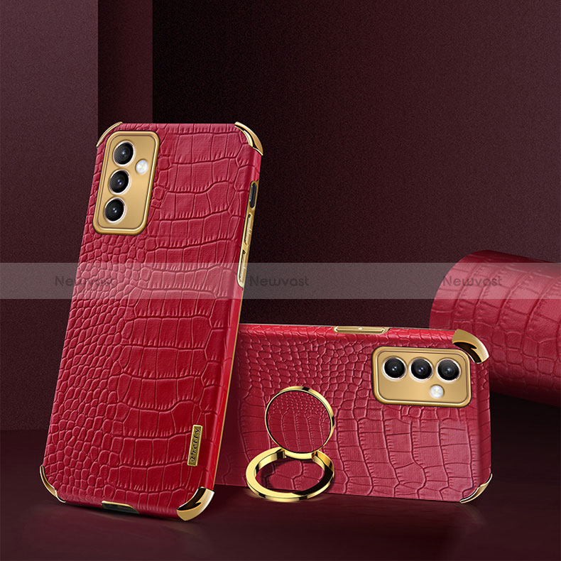 Soft Luxury Leather Snap On Case Cover XD2 for Samsung Galaxy A15 4G Red