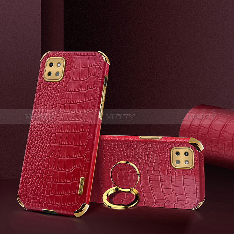 Soft Luxury Leather Snap On Case Cover XD2 for Samsung Galaxy F42 5G Red