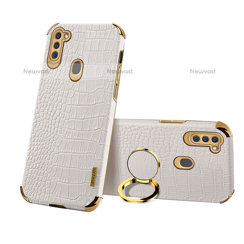 Soft Luxury Leather Snap On Case Cover XD2 for Samsung Galaxy M11