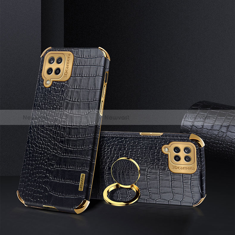 Soft Luxury Leather Snap On Case Cover XD2 for Samsung Galaxy M12 Black