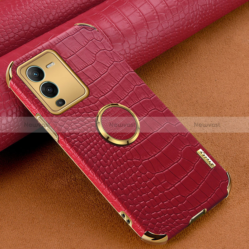 Soft Luxury Leather Snap On Case Cover XD2 for Vivo V25 Pro 5G
