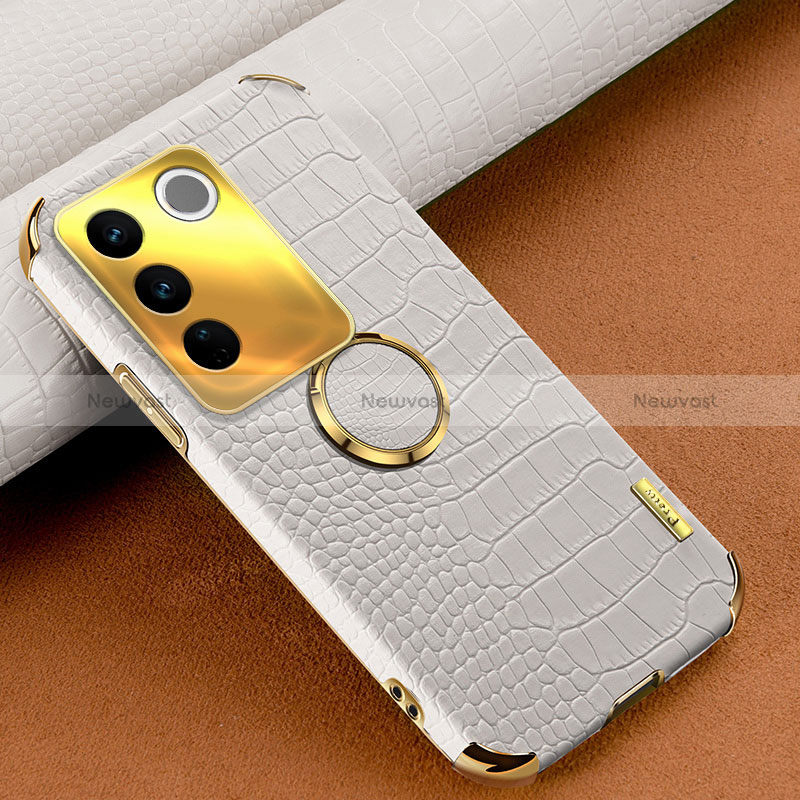 Soft Luxury Leather Snap On Case Cover XD2 for Vivo V27 5G