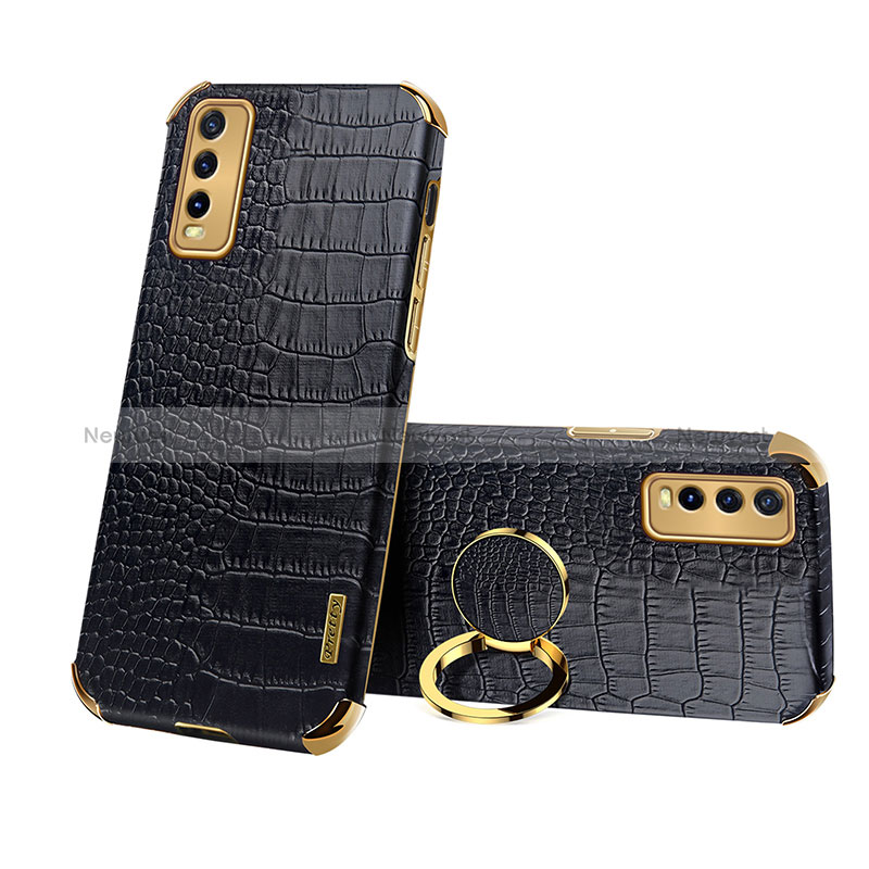 Soft Luxury Leather Snap On Case Cover XD2 for Vivo Y12s