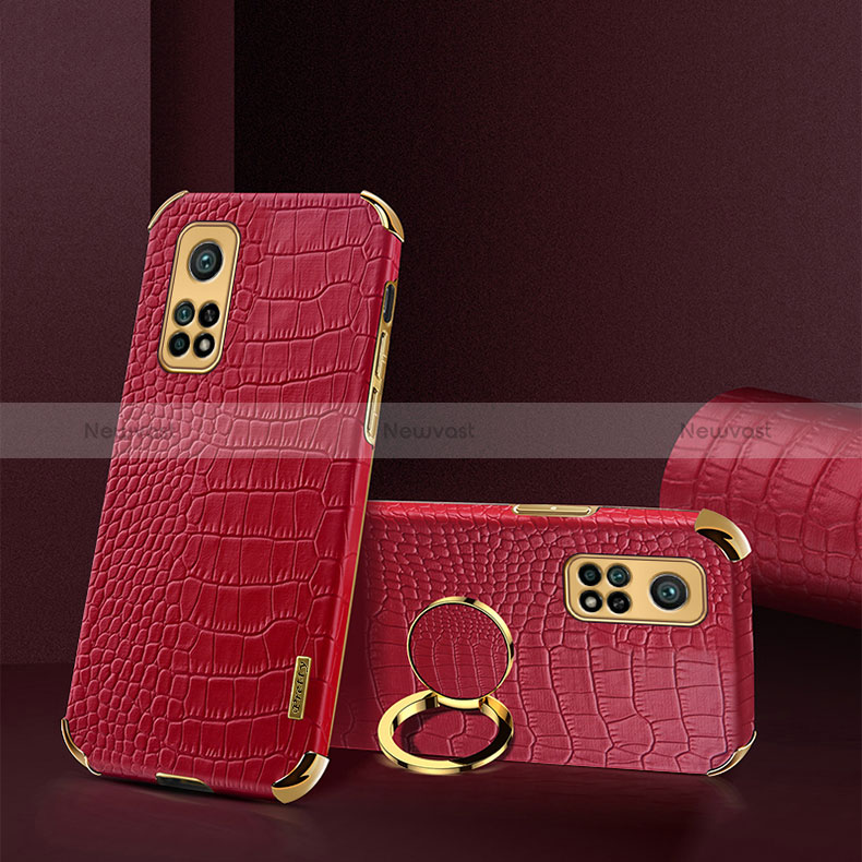 Soft Luxury Leather Snap On Case Cover XD2 for Xiaomi Mi 10T Pro 5G Red