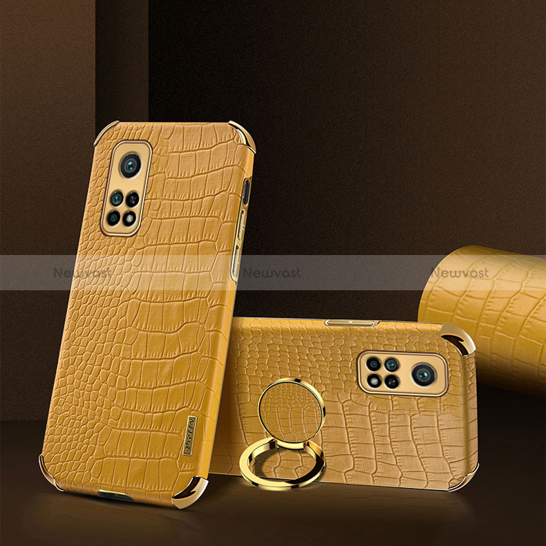 Soft Luxury Leather Snap On Case Cover XD2 for Xiaomi Mi 10T Pro 5G Yellow