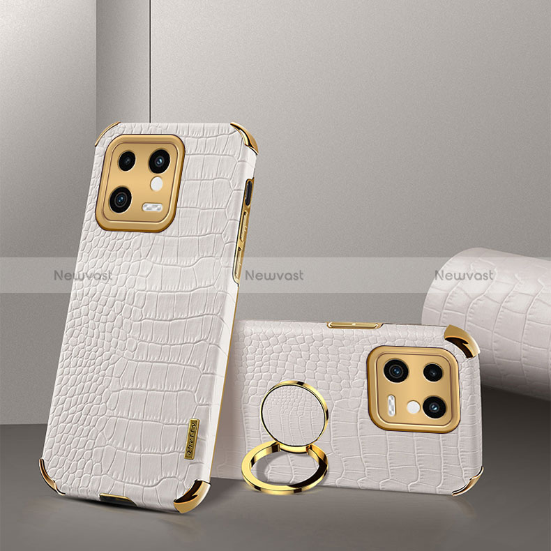 Soft Luxury Leather Snap On Case Cover XD2 for Xiaomi Mi 13 5G White