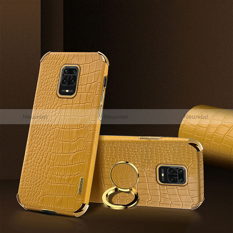 Soft Luxury Leather Snap On Case Cover XD2 for Xiaomi Redmi Note 9 Pro Max Yellow
