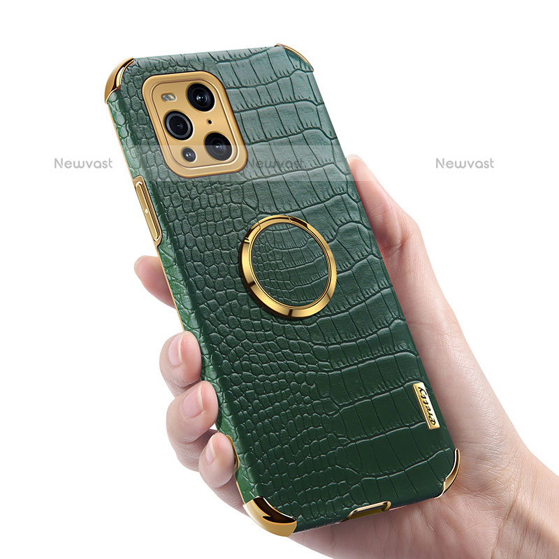 Soft Luxury Leather Snap On Case Cover XD3 for Oppo Find X3 Pro 5G