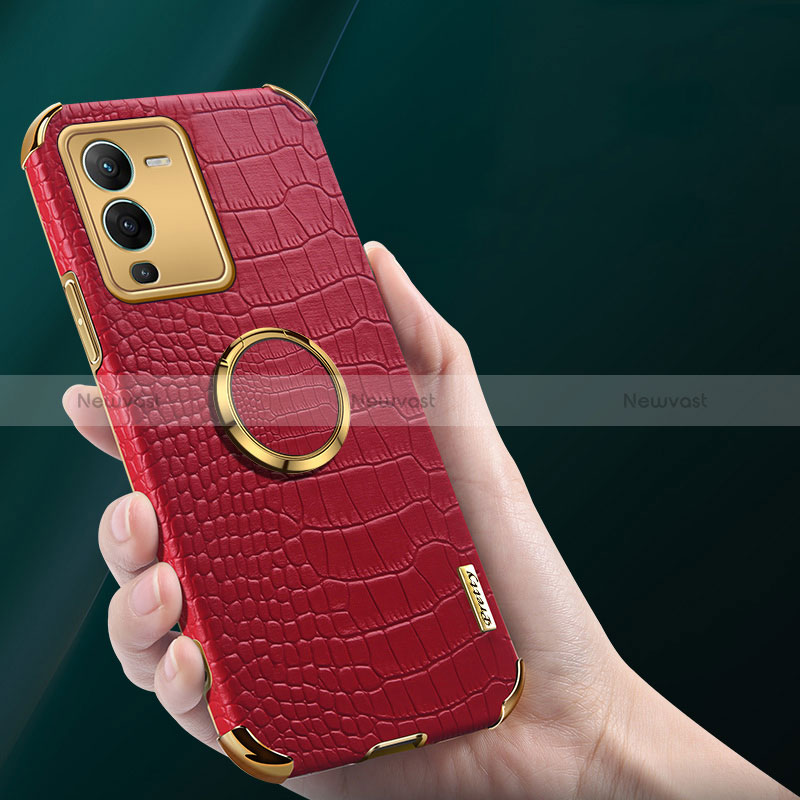 Soft Luxury Leather Snap On Case Cover XD3 for Vivo V25 Pro 5G