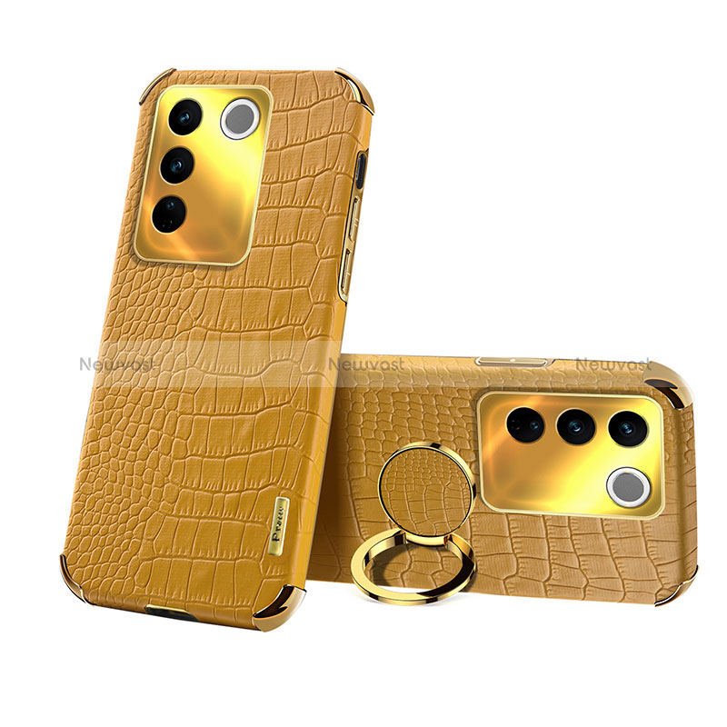Soft Luxury Leather Snap On Case Cover XD3 for Vivo V27 5G