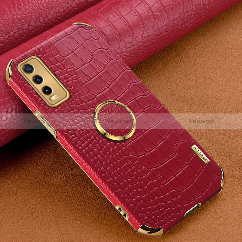 Soft Luxury Leather Snap On Case Cover XD4 for Vivo Y12s