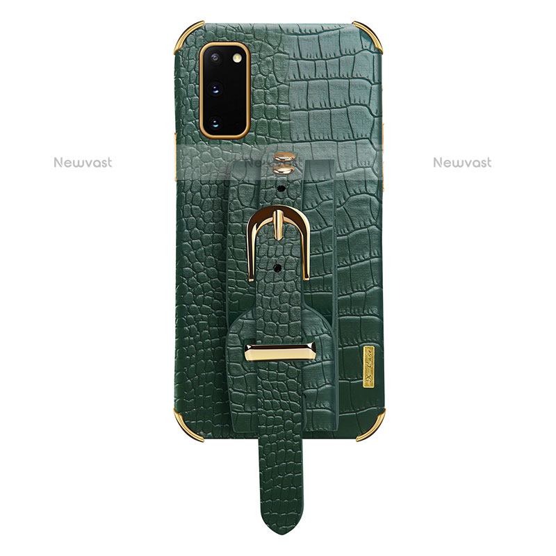 Soft Luxury Leather Snap On Case Cover XD5 for Samsung Galaxy S20 5G Green