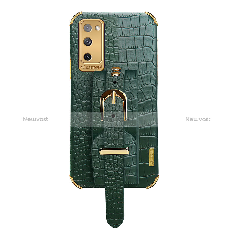 Soft Luxury Leather Snap On Case Cover XD5 for Samsung Galaxy S20 FE (2022) 5G Green