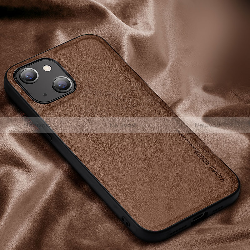 Soft Luxury Leather Snap On Case Cover XV1 for Apple iPhone 13