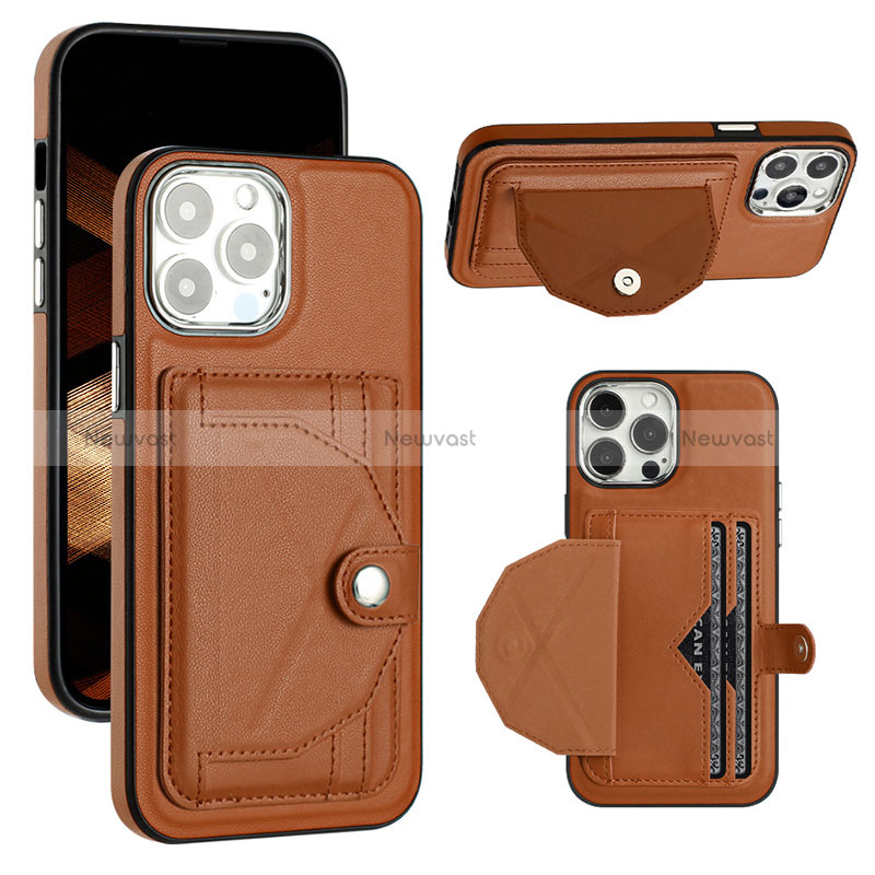 Soft Luxury Leather Snap On Case Cover Y01B for Apple iPhone 13 Pro Max