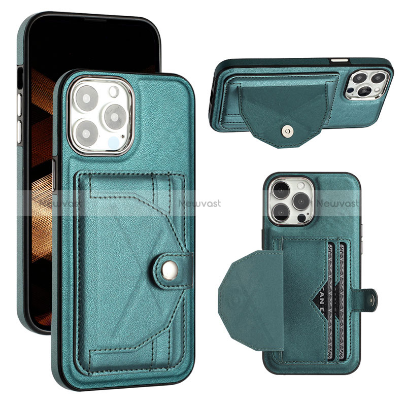 Soft Luxury Leather Snap On Case Cover Y01B for Apple iPhone 13 Pro Max