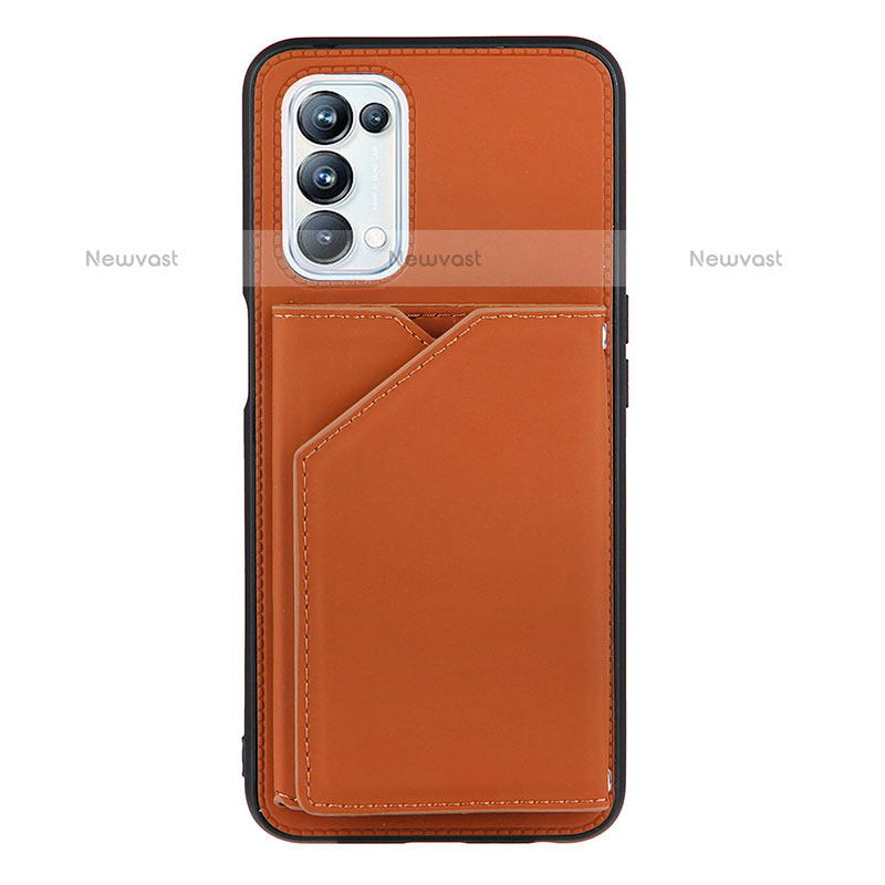 Soft Luxury Leather Snap On Case Cover Y01B for OnePlus Nord N200 5G