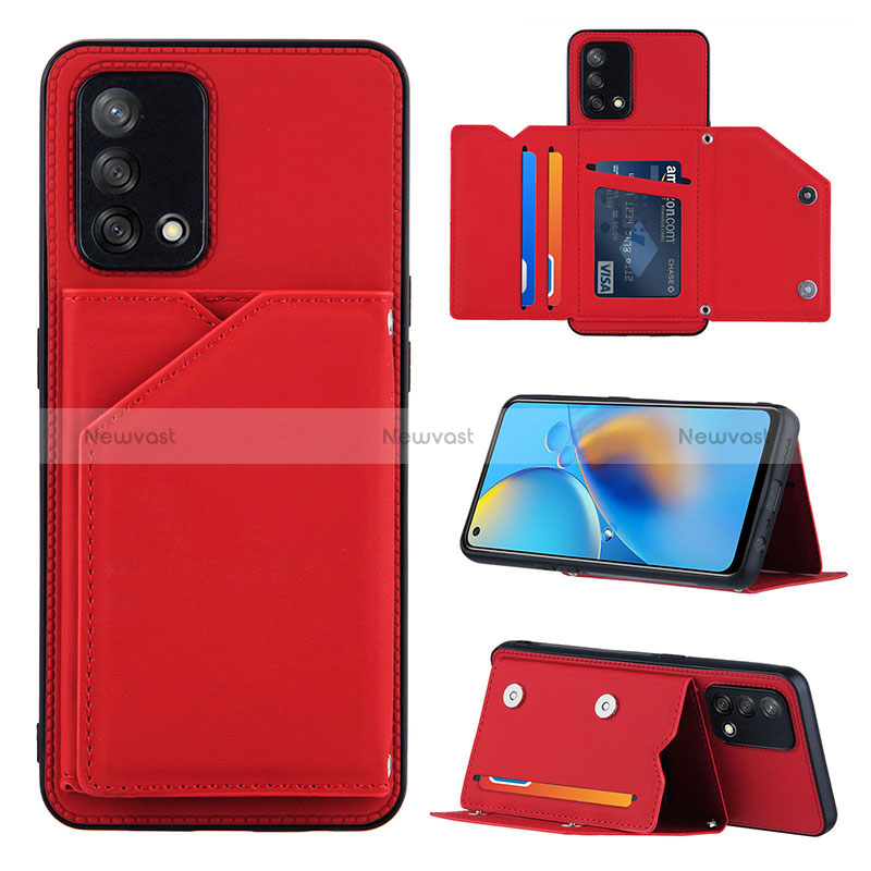 Soft Luxury Leather Snap On Case Cover Y01B for Oppo Reno6 Lite
