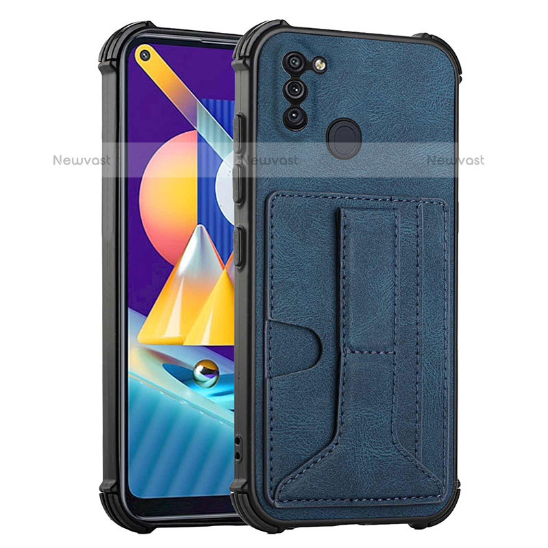 Soft Luxury Leather Snap On Case Cover Y01B for Samsung Galaxy M11