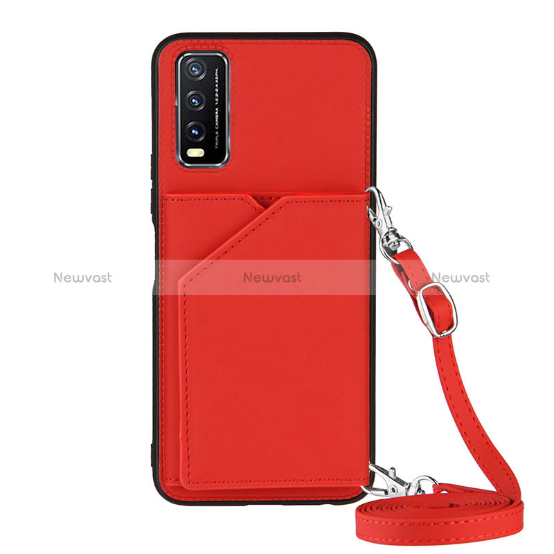 Soft Luxury Leather Snap On Case Cover Y01B for Vivo Y12s