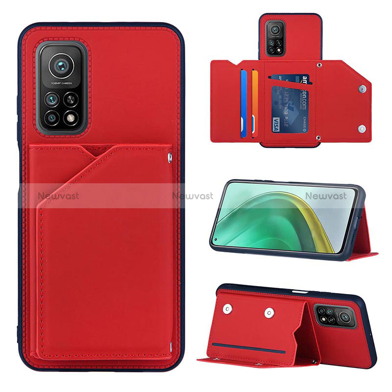 Soft Luxury Leather Snap On Case Cover Y01B for Xiaomi Mi 10T 5G