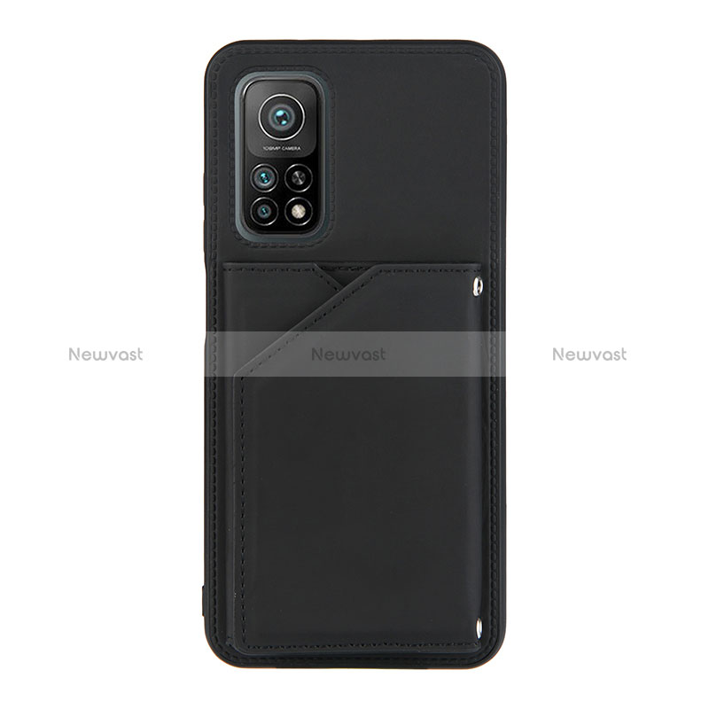 Soft Luxury Leather Snap On Case Cover Y01B for Xiaomi Mi 10T Pro 5G Black
