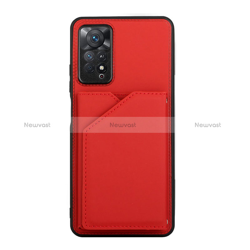 Soft Luxury Leather Snap On Case Cover Y01B for Xiaomi Redmi Note 11 Pro 4G
