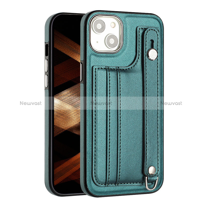 Soft Luxury Leather Snap On Case Cover Y02B for Apple iPhone 14