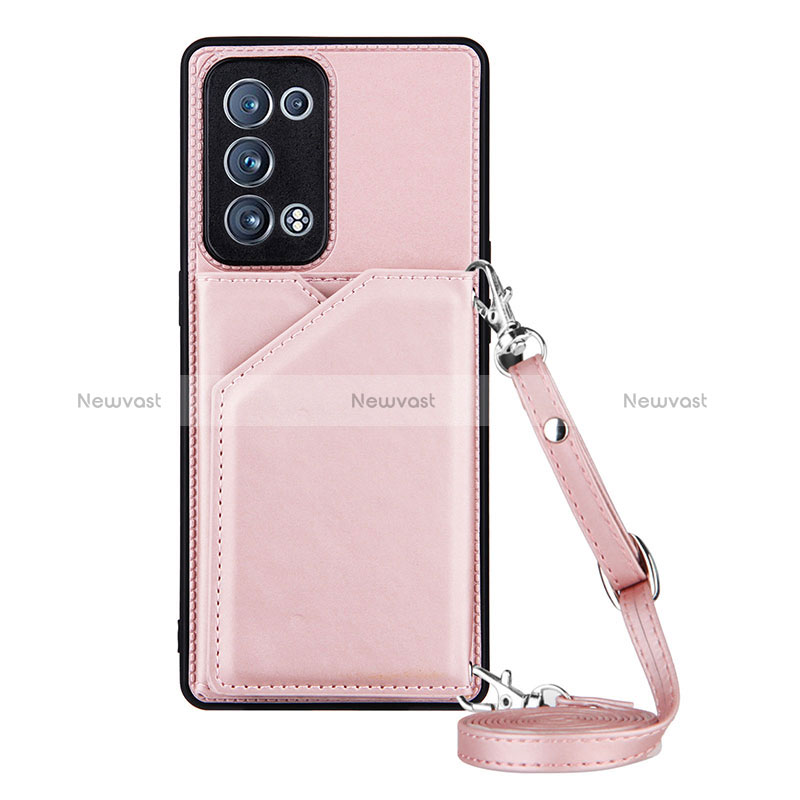 Soft Luxury Leather Snap On Case Cover Y02B for Oppo Reno6 Pro 5G