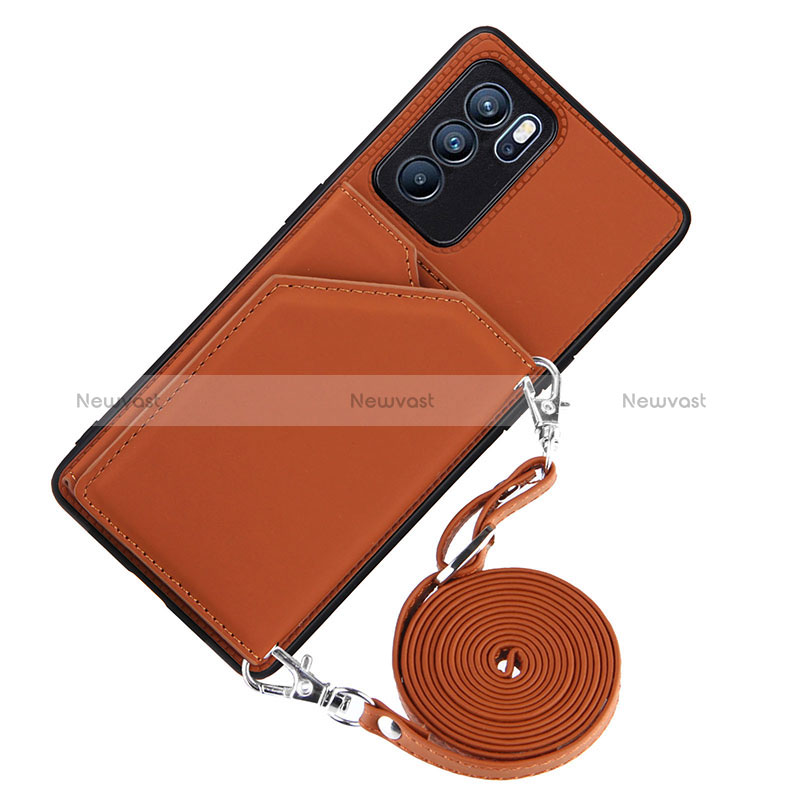 Soft Luxury Leather Snap On Case Cover Y02B for Oppo Reno6 Pro 5G India
