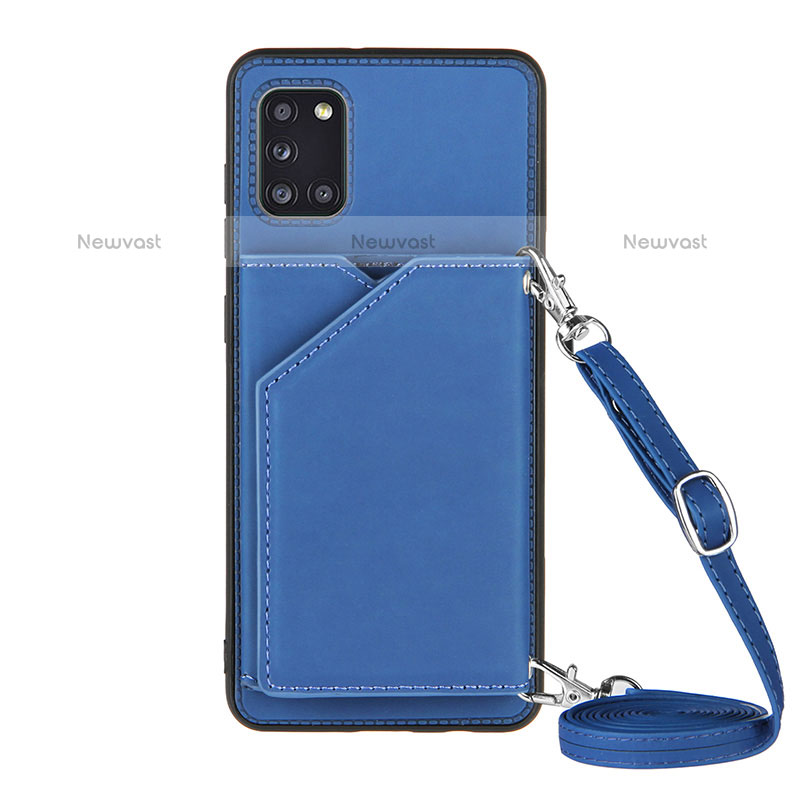 Soft Luxury Leather Snap On Case Cover Y02B for Samsung Galaxy A31