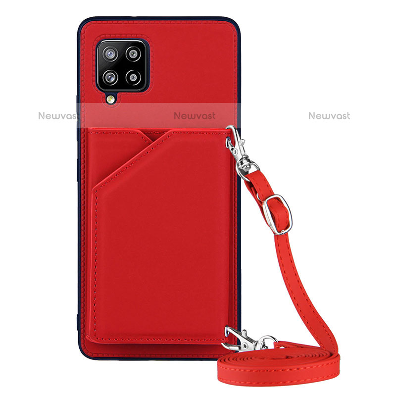 Soft Luxury Leather Snap On Case Cover Y02B for Samsung Galaxy A42 5G