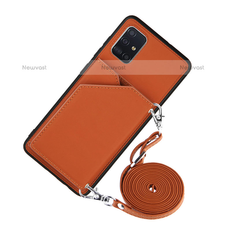 Soft Luxury Leather Snap On Case Cover Y02B for Samsung Galaxy A51 4G