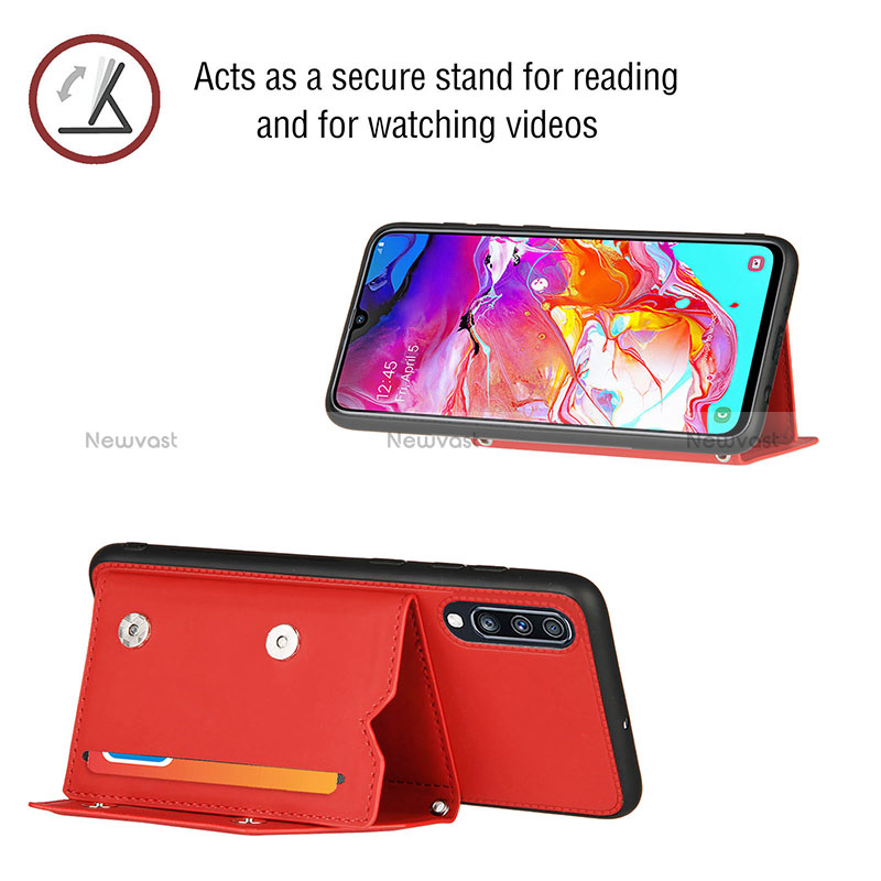 Soft Luxury Leather Snap On Case Cover Y02B for Samsung Galaxy A70